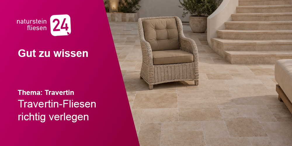 Travertin-Flirsen richtig verlegen Travertin-Flirsen richtig verlegen
